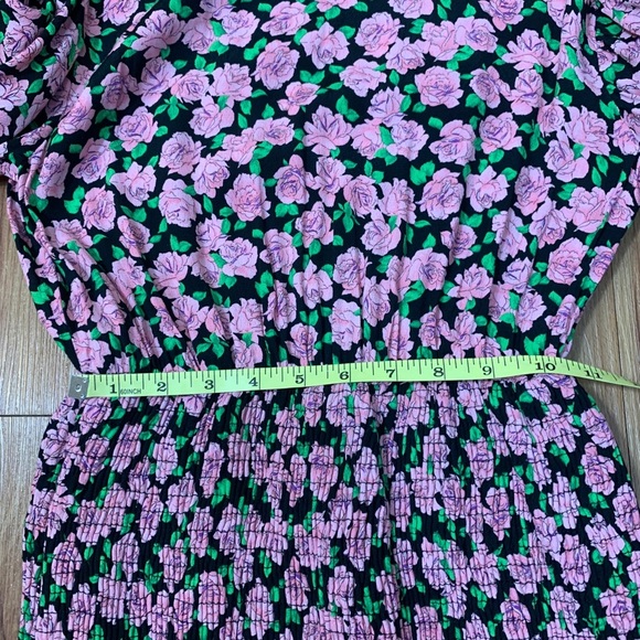 Zara Floral Print Elastic Skirt Long-sleeve Dress - Picture 13 of 14